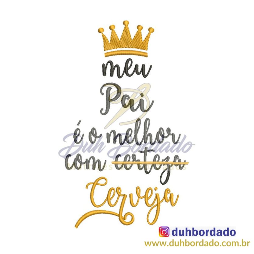 Matriz de Bordado Dia dos Pais