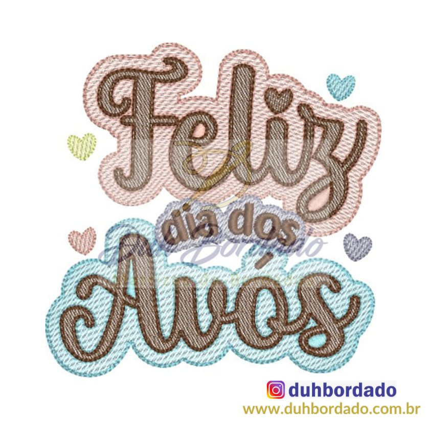 Matriz de Bordado Dia dos Avós