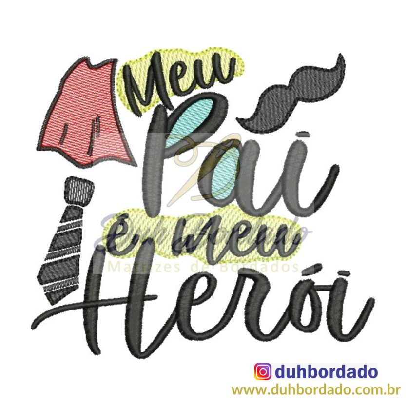 Matriz de Bordado Dia dos Pais
