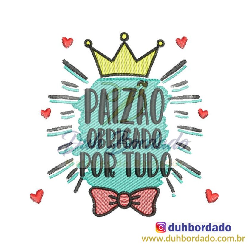 Matriz de Bordado Dia dos Pais