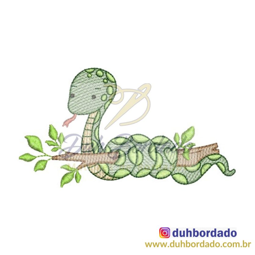 Matriz de Bordado Cobra Baby