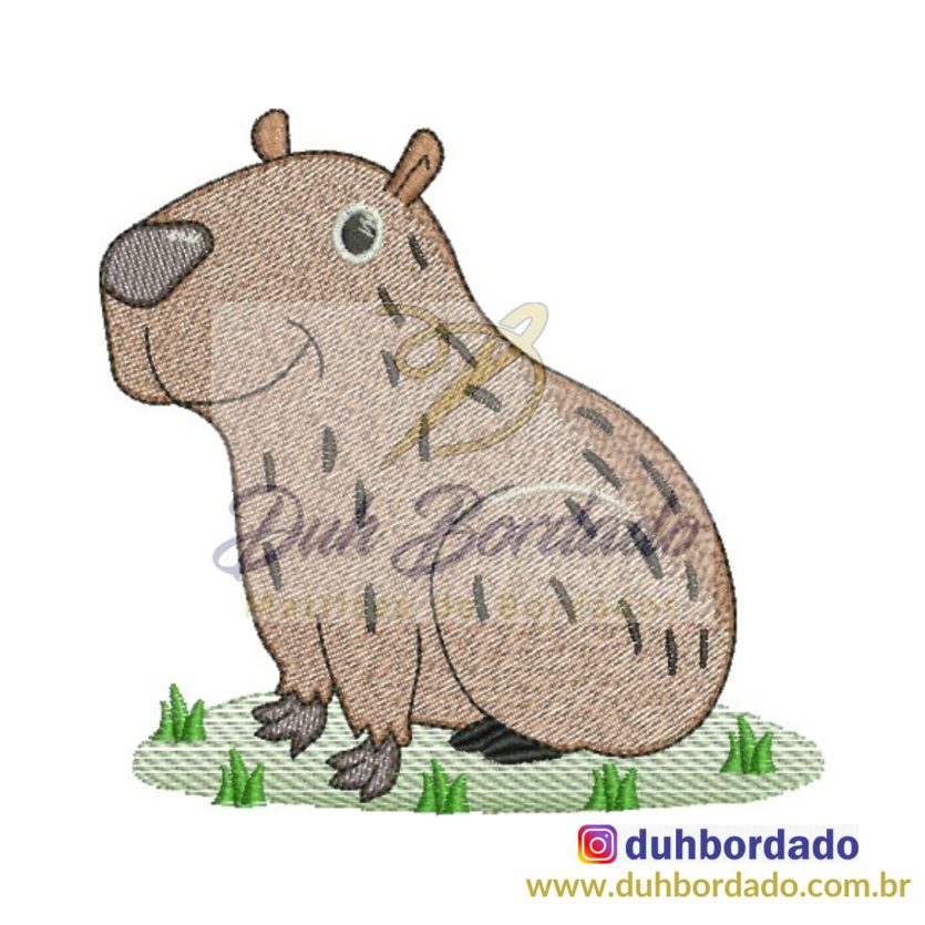 Matriz de Bordado Capivara Baby