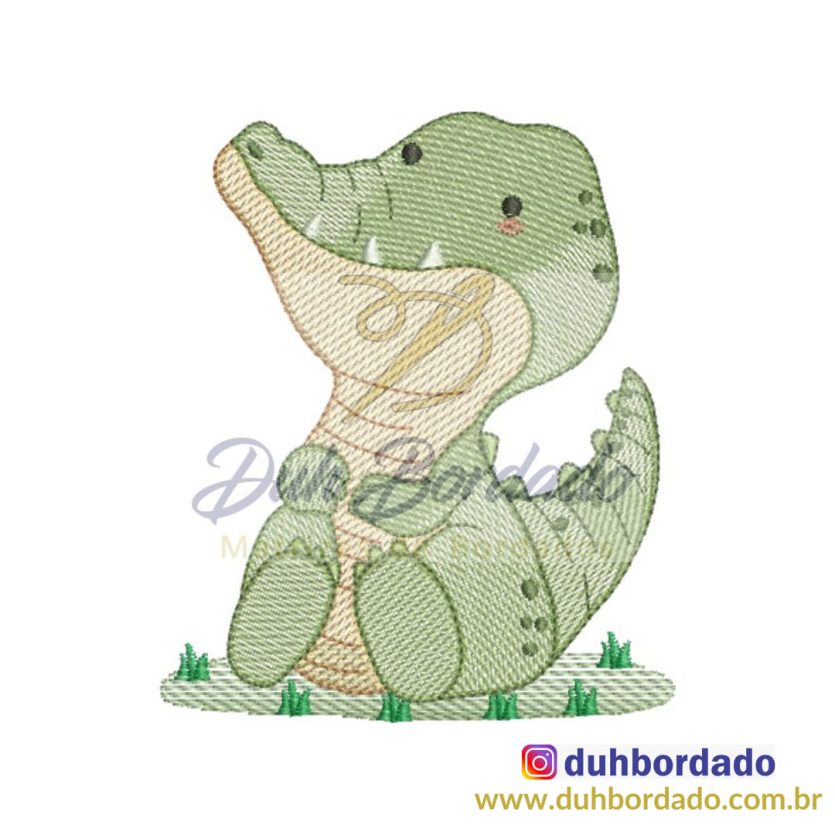 Matriz de Bordado Jacaré Baby