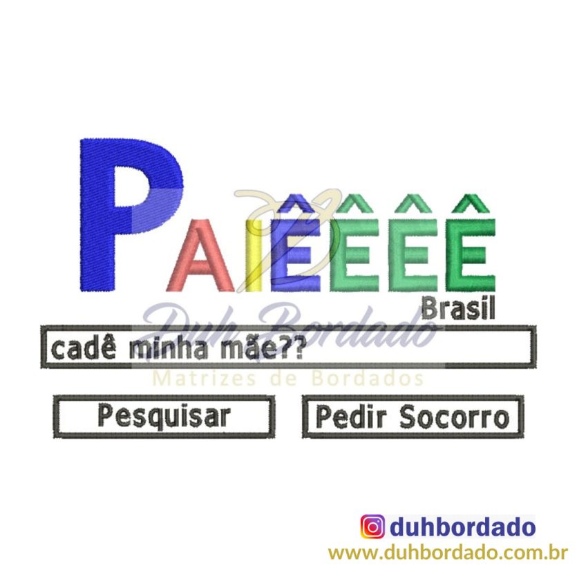 Matriz de Bordado Dia dos Pais