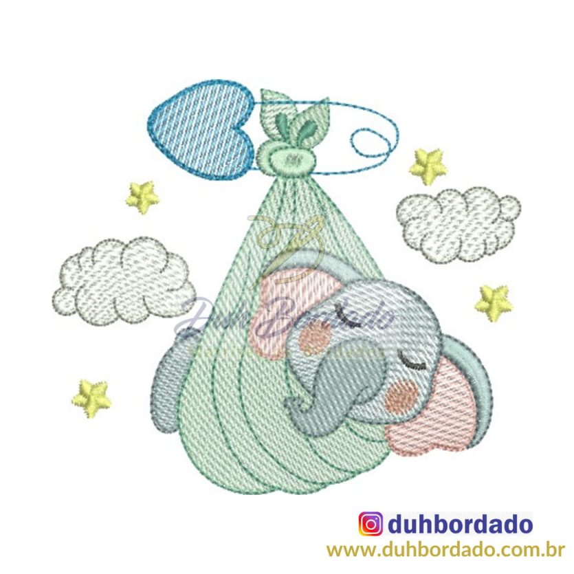 Matriz de Bordado Elefante