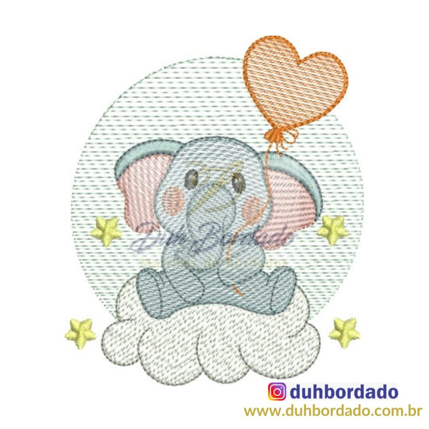 Matriz de Bordado Elefante