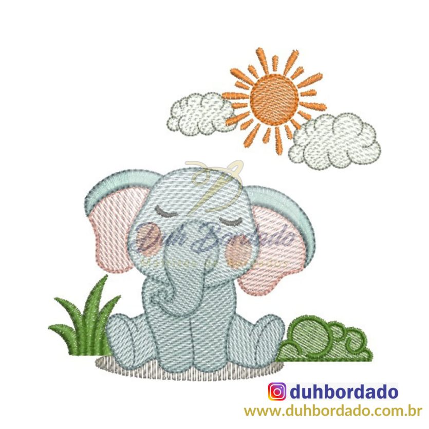 Matriz de Bordado Elefante