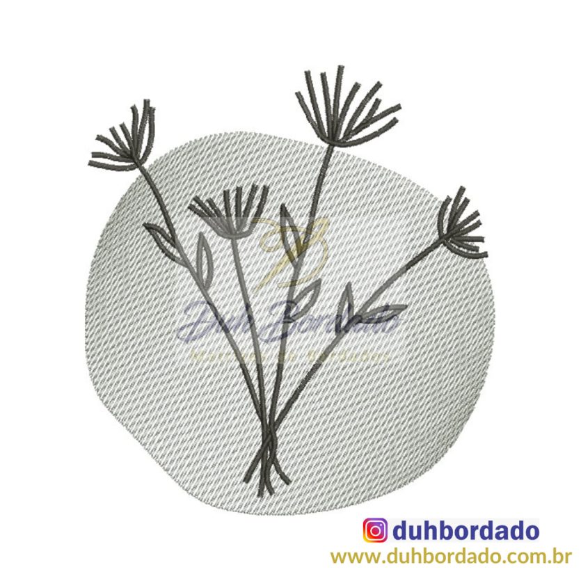 Matriz de Bordado Floral