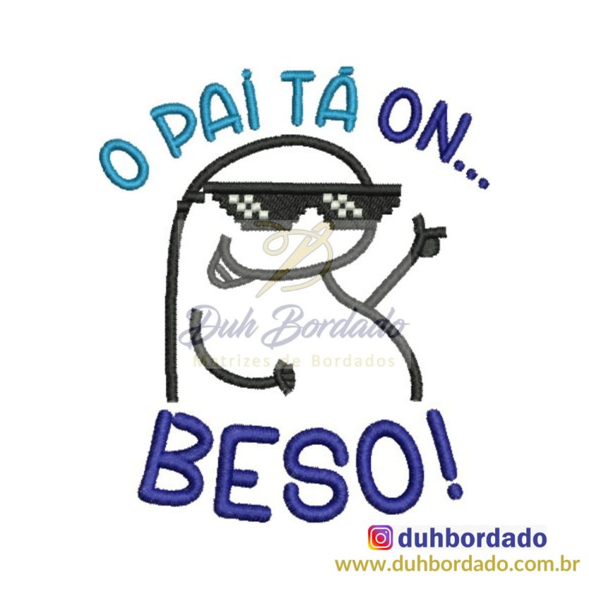 Matriz de Bordado Flork Dia dos Pais