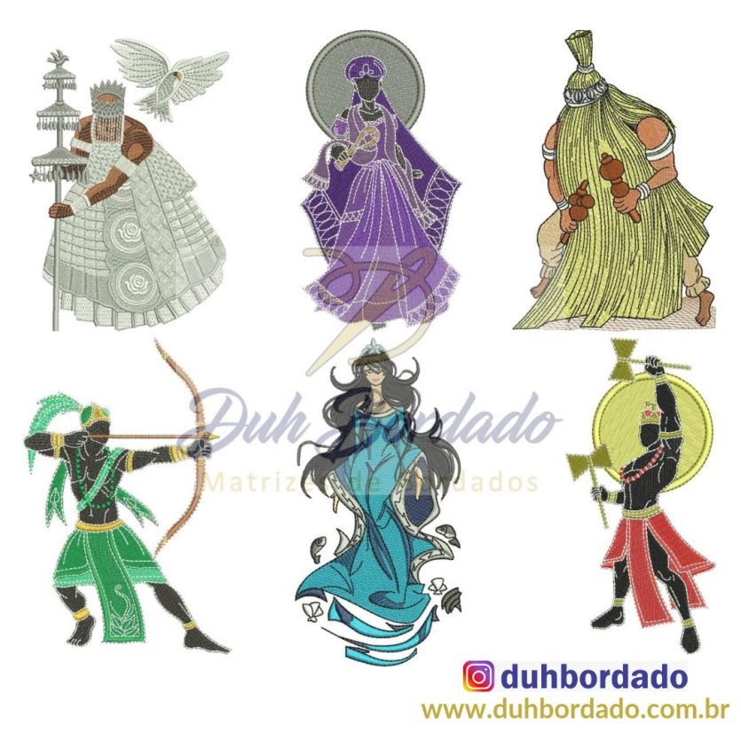 Coleção Matrizes de Bordados Orixás Completa