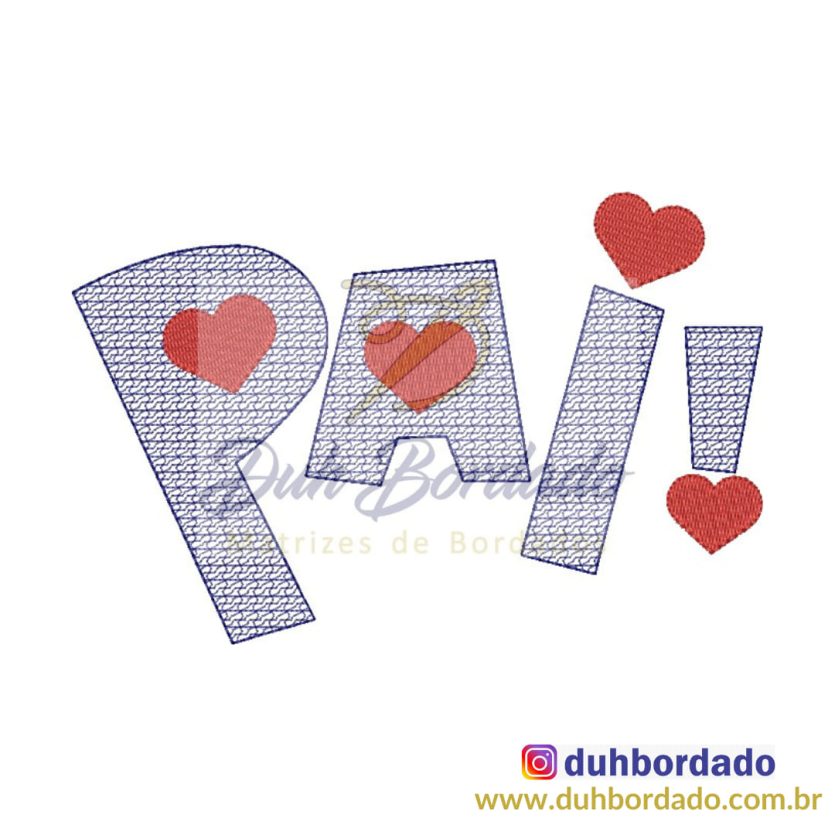 Matriz de Bordado Dia dos Pais