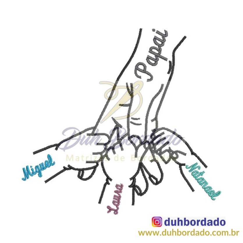 Matriz de Bordado Dia dos Pais