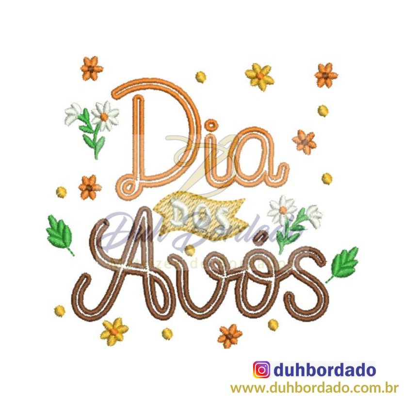 Matriz de Bordado Dia dos Avós