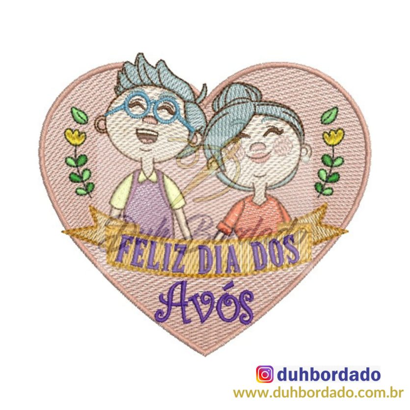 Matriz de Bordado Dia dos Avós