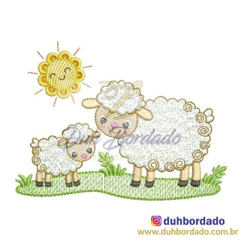 Matriz de Bordado Ovelha
