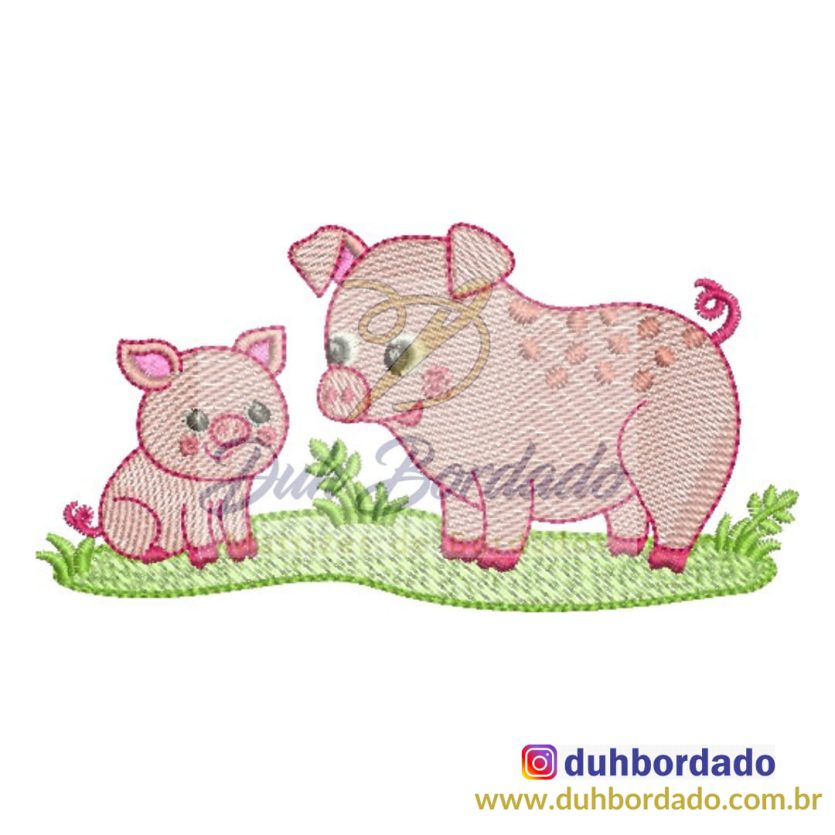 Matriz de Bordado Porco
