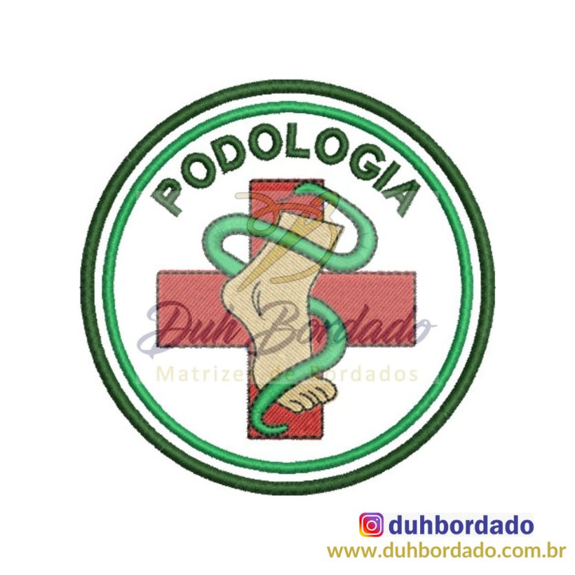 Matriz de Bordado Brasão Podologia