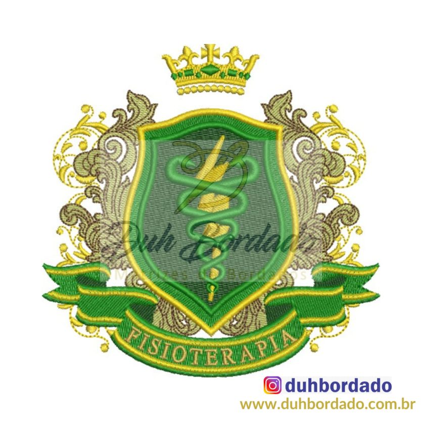Matriz de Bordado Brasão Fisioterapia