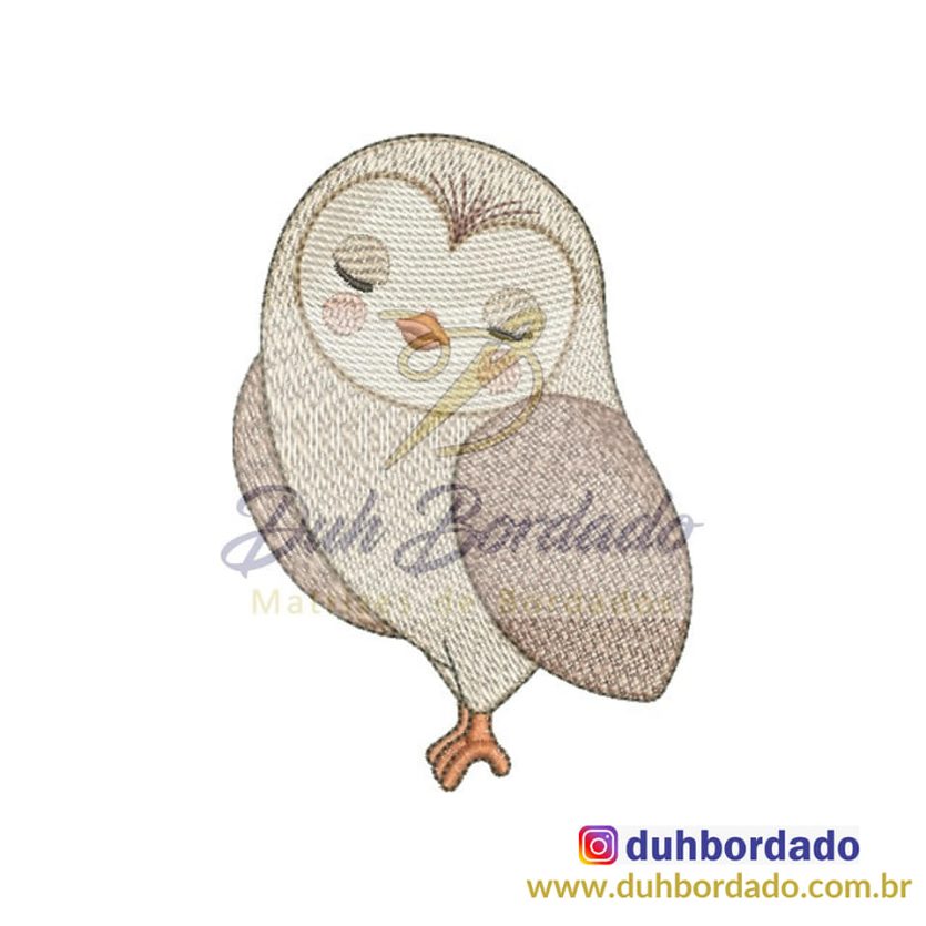 Matriz de Bordado Coruja