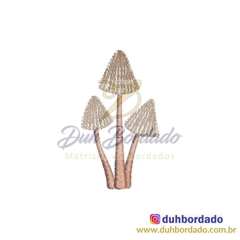 Matriz de Bordado Cogumelos