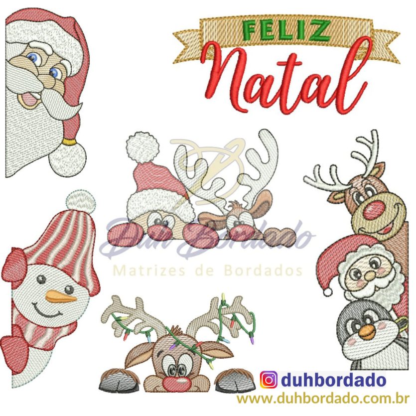 Coleção Matrizes de Bordado de Natal Completa