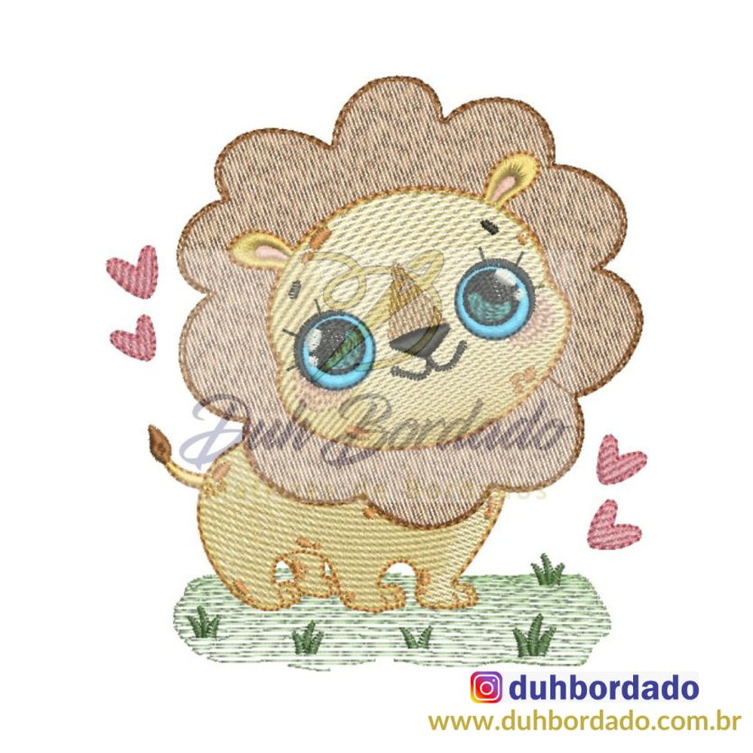 Matriz de Bordado Leão