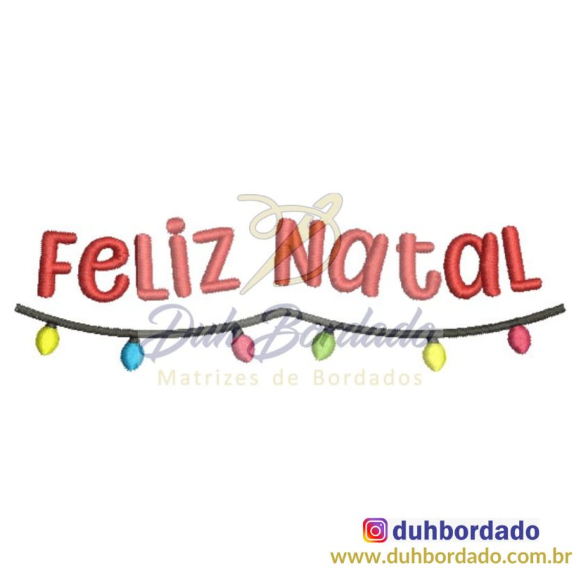Matriz de Bordado Feliz Natal