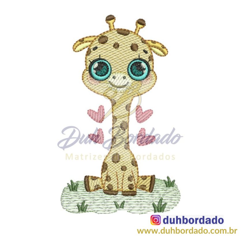Matriz de Bordado Girafa