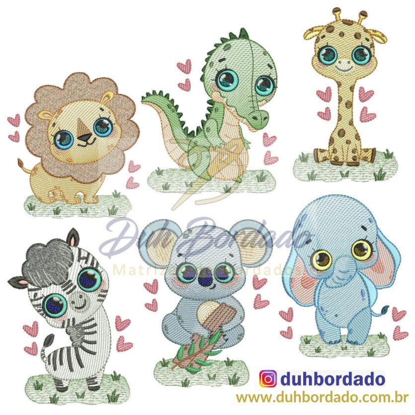 Coleção Matrizes de Bordado Safari Completa