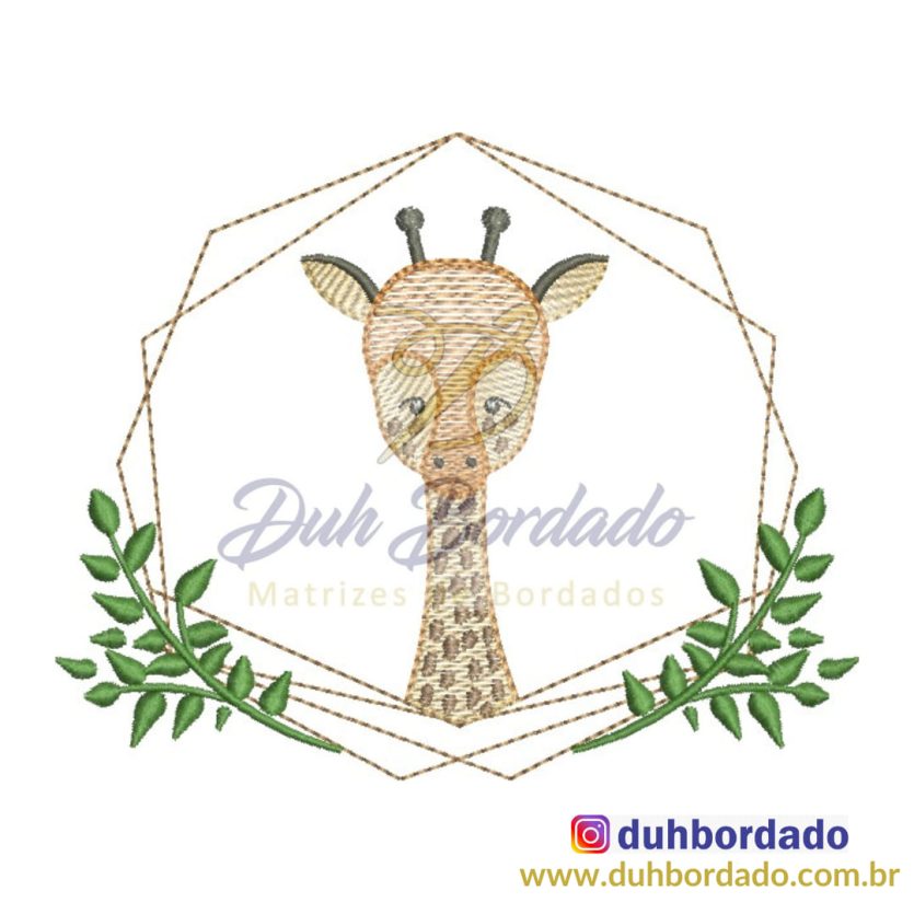 Matriz de Bordado Girafa