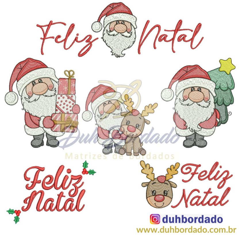 Coleção Matrizes de Bordado de Natal Completa
