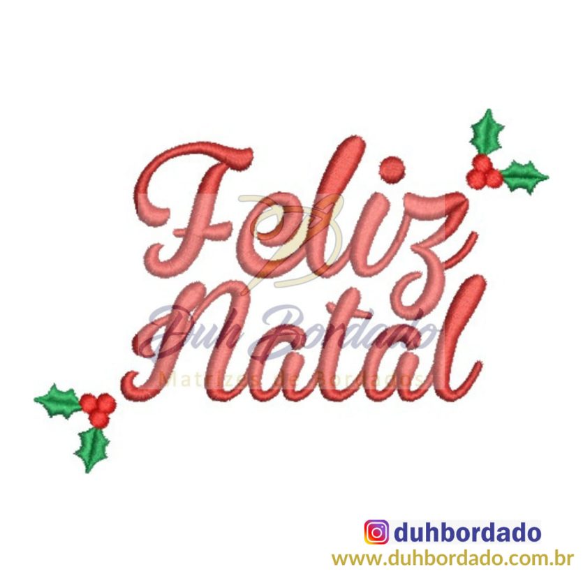 Matriz de Bordado Feliz Natal