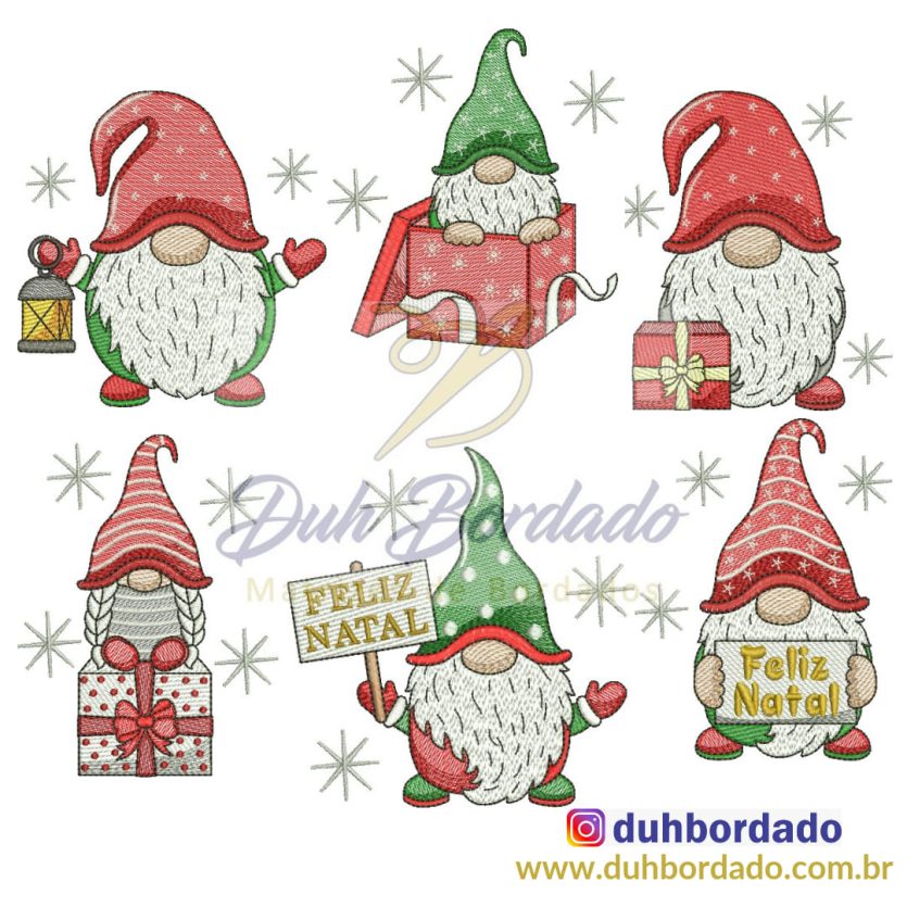 Coleção Matrizes de Bordado de Natal Completa