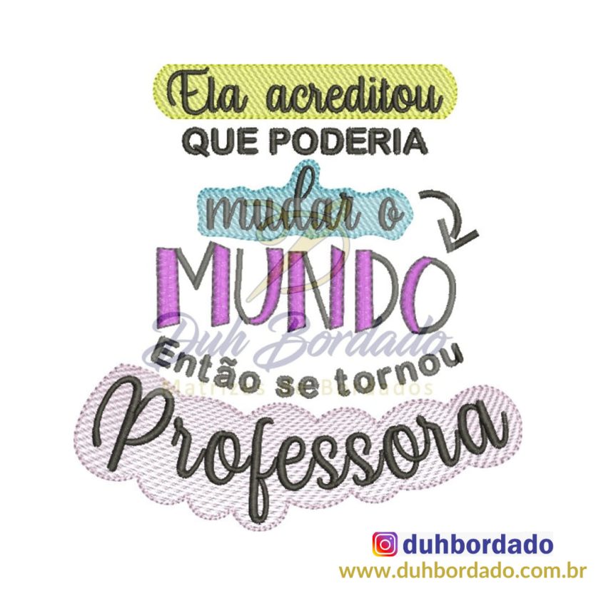 Matriz de Bordado Dia dos Professores