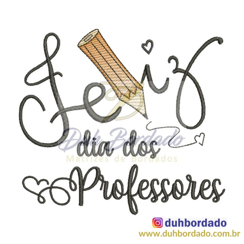 Matriz de Bordado Dia dos Professores