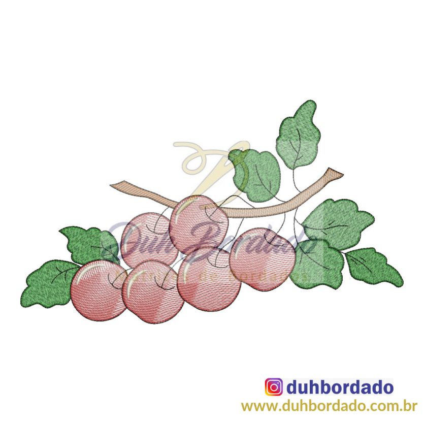 Matriz de Bordado Cereja