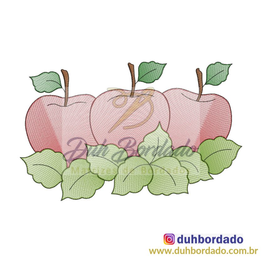 Matriz de Bordado Maçã