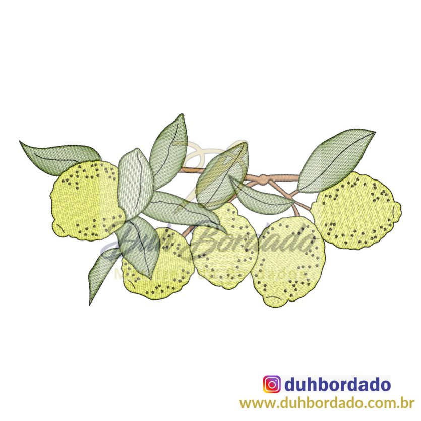 Matriz de Bordado Limão