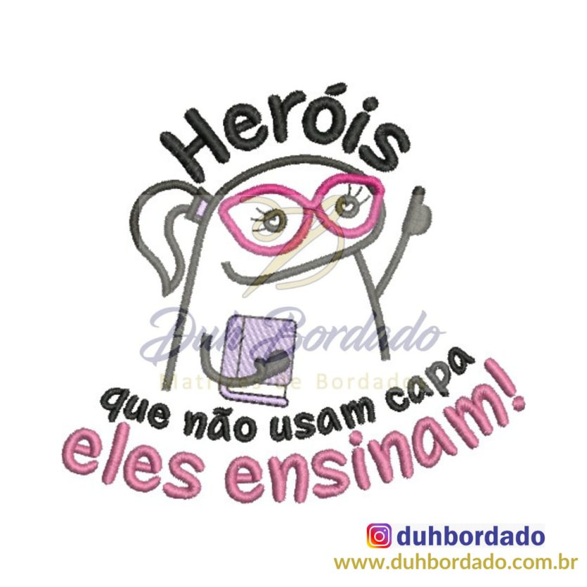 Matriz de Bordado Flork Dia dos Professores