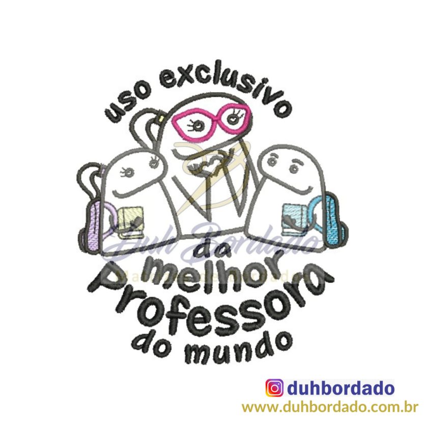 Matriz de Bordado Flork Dia dos Professores
