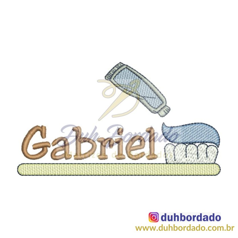 Matriz de Bordado Escova de Dente