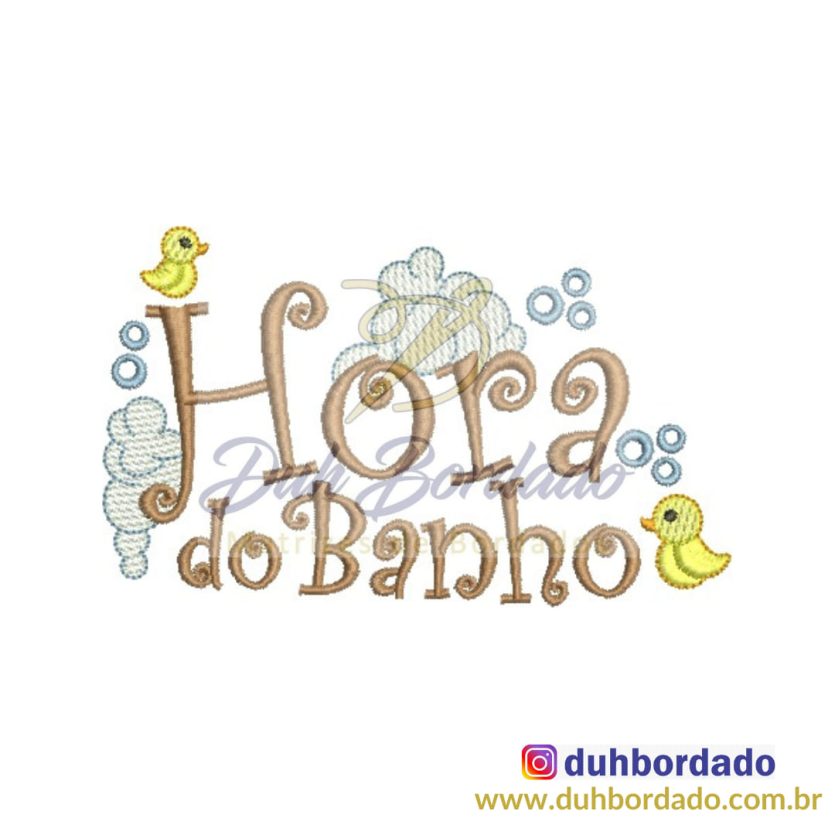 Matriz de Bordado Hora do Banho