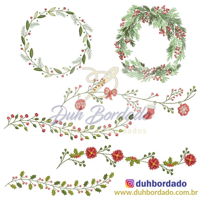 Coleção Matrizes de Bordados de Natal Completa