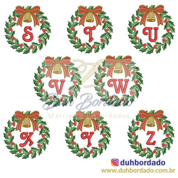 Coleção Matrizes de Bordado Alfabeto Natal Completa - Image 3