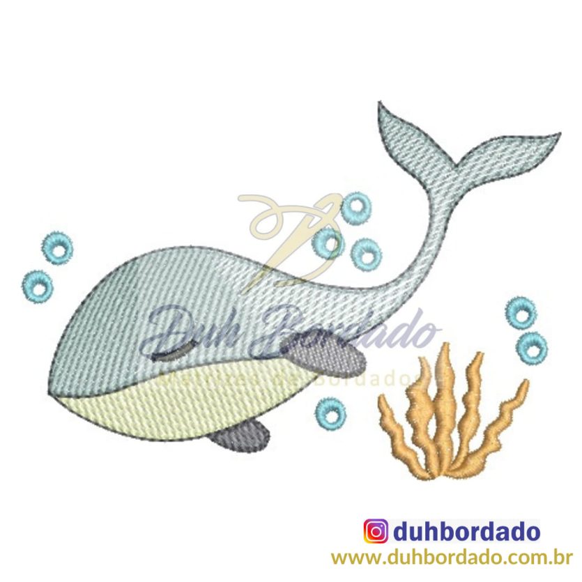 Matriz de Bordado Baleia