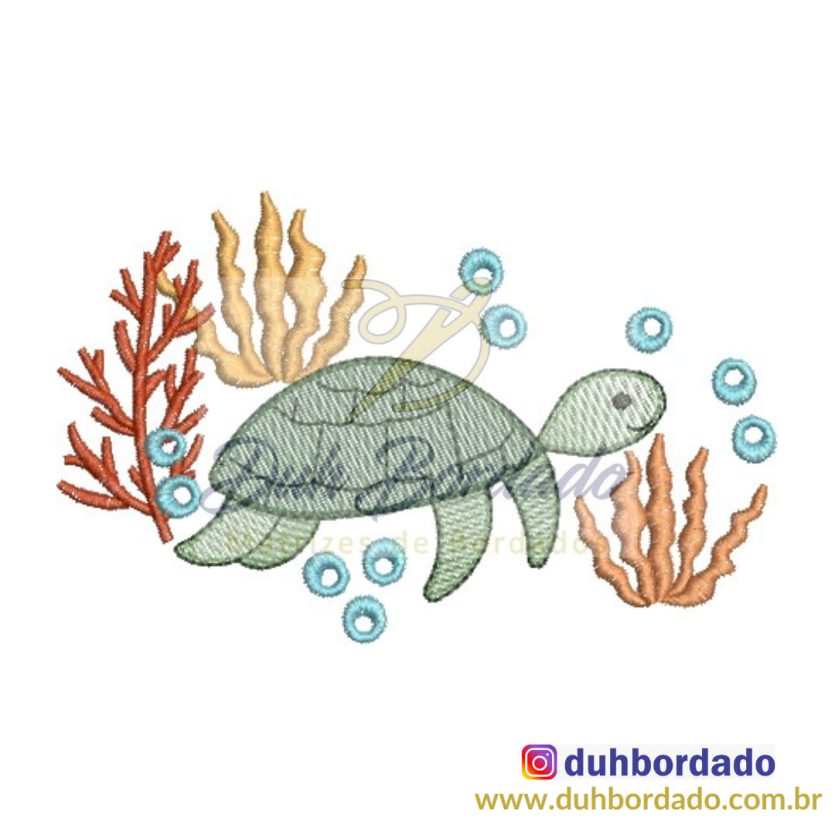 Matriz de Bordado Tartaruga