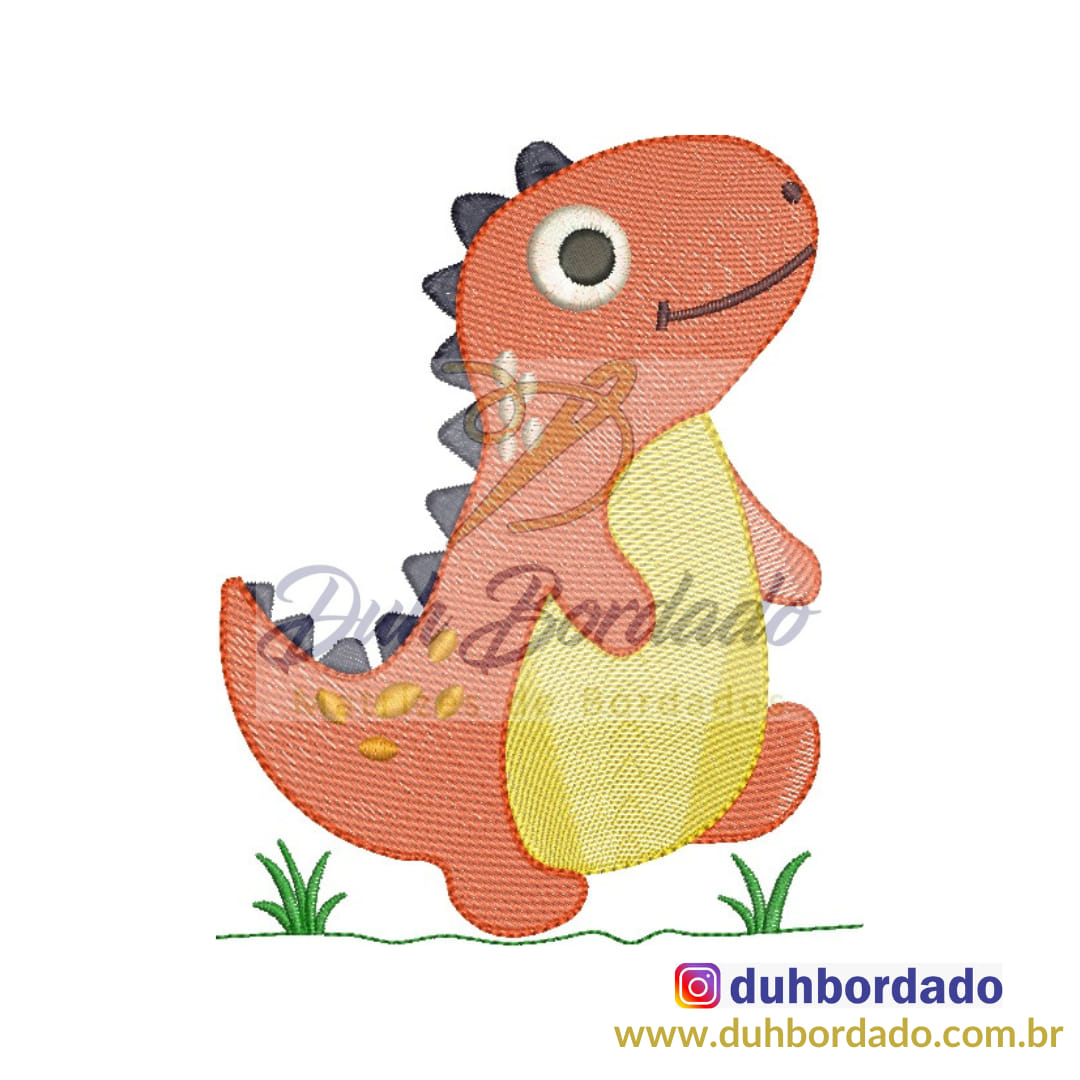 Matriz de bordado - Dinossauro Rex 009