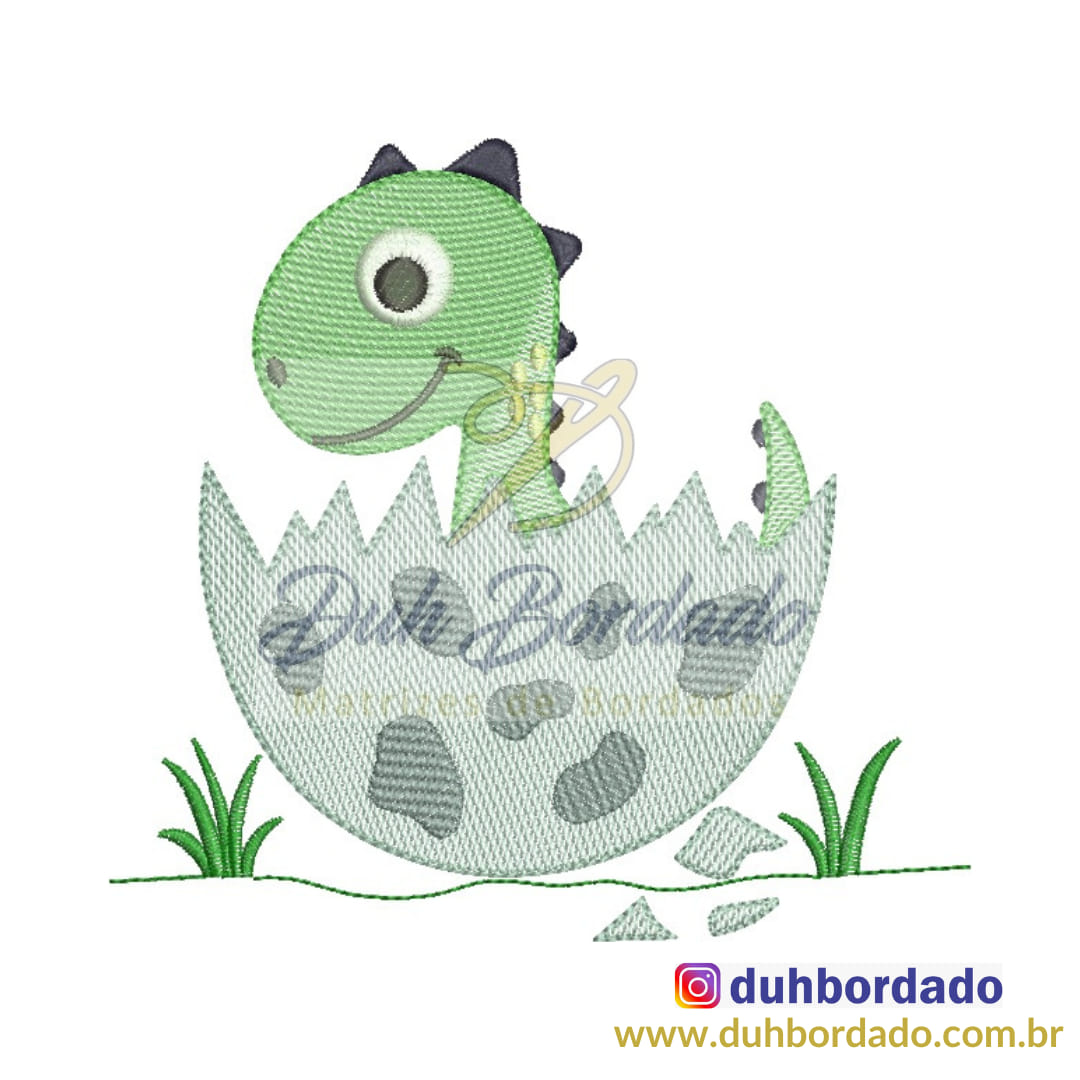 Matriz de bordado - Dinossauro Rex 009