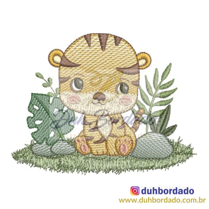 Matriz de Bordado Tigre