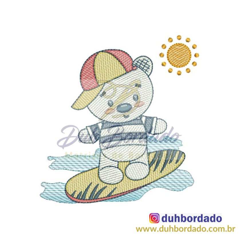 Matriz de Bordado Ursinho Menino